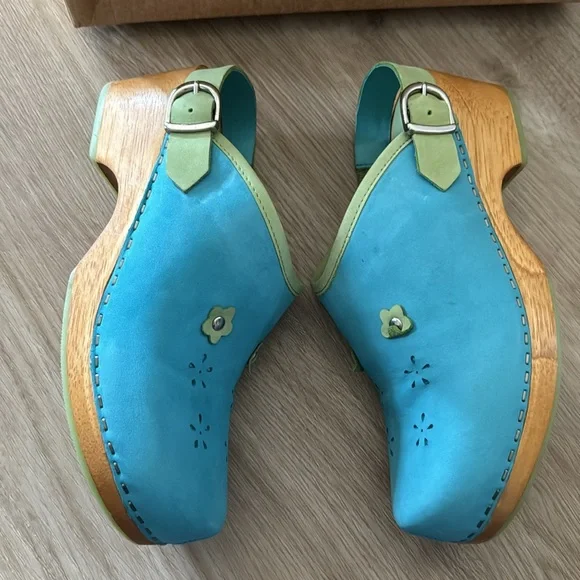Kids brigade Shoes Girls Leather And Wooden Clogs New Poshmark
